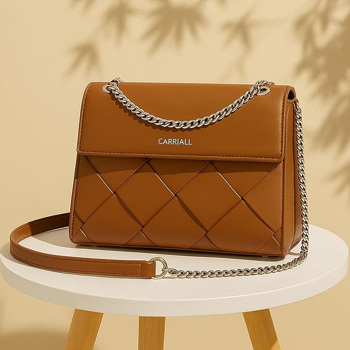 women’s vegan leather handbag | elegant casual shoulder bag with wallet purse for travel, outings, parties – stylish everyday carry bag for women & girls with a strap